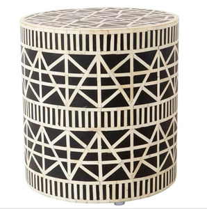 Taburete de Consola Moderno de Alta Calidad con Incrustaciones de Hueso, Hecho a Mano, Duradero, Personalizable, para Sala de Estar, a Precio de Mayoreo - Product Image 5