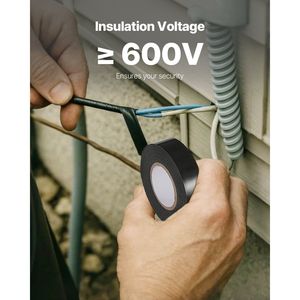 เทปพันสายไฟ 600V 10 ม้วน ขนาด 3/4 x 66 ฟุต  PVC ฉนวนกันไฟฟ้าอเนกประสงค์ 0 221 F ทนไฟ กันน้ำ - Product Image 3