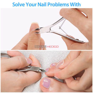 Cortacutículas de Plata, Herramienta de Acero Inoxidable para Recortar Cutículas, Tijeras para Cutículas con Hoja Puntiaguda, para Manicura y Pedicura - Product Image 4
