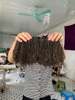 Extensions de cheveux humains gris naturels, lots de cheveux vierges, vente en gros