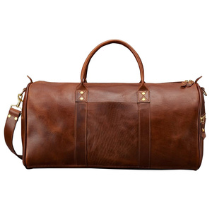 Sac de voyage en cuir personnalisé, sac de voyage en cuir fait main, sac de voyage en cuir véritable de luxe - Product Image 6