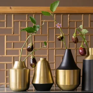 Luxury Handmade Iron Flower Vase Contemporary Interior Decoration Product for Architects Designers Home <b>Builders</b> Luxury - Product Image 2