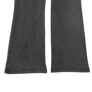 Pantalon large gris pour homme, taille élastique, décontracté, en velours côtelé tricoté mi-lourd, style automne, poches latérales, respirant - Product Image 4
