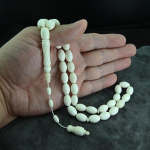 Natural Bone Eco-Friendly Modern <b>Rosary</b> Tasbih Spiritual Prayer Beads Artisan Made - Product Image 1