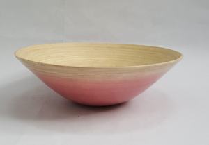 Cuencos grandes de bambú para ensalada, juegos de vajilla de color rosa y gris Natural, respetuosos con el medio ambiente, de la mejor calidad, de Vietnam - Product Image 5