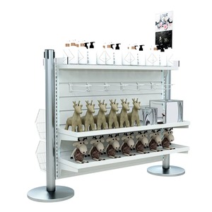 Heavy Duty Double Sided Grocery <b>Display</b> <b>Rack</b> Steel Retail Shelf - Product Image 4