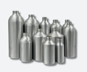 Bouteilles cosmétiques personnalisées en aluminium pur à 99,7 % avec bouchons ROPP, flacons pompe vides pour shampoing, après-shampoing, savon liquide, fabrication OEM au Vietnam - Product Image 1