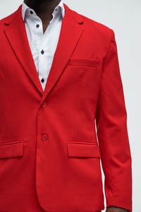 Blazer Homme Simple Boutonnage Personnalisé avec Logo de Marque OEM, Veste de Costume d'Affaires à Manches Longues, Meilleure Vente - Product Image 4
