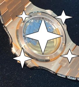 นาฬิกาข้อมือ Bageutte Luxury Limited Coin Iced Hip Hop Moissanite ระบบออโตเมติก ตัวเรือนสแตนเลส หน้าปัดคริสตัล ดีไซน์พิเศษ - Product Image 5