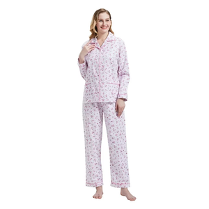 Proveedor de Bangladesh 2026, Pijamas de Manga Corta Estampadas para Mujer, Último Diseño, Pijamas Cómodos de Primera Calidad para Mujer - Product Image 3