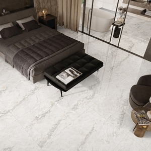 Carreaux en porcelaine effet marbre gris brillant Delight Grey 600x1200mm, aspect pierre premium, pour sol et mur, pour salon - Product Image 1