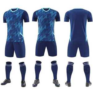 Maillot de football pour homme de haute qualité, 100% polyester, respirant, léger, personnalisable avec le nom de l'équipe, uniforme d'entraînement de football - Product Image 3