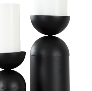 Nuevo Portavelas Decorativo de Aluminio Fundido, Acabado Negro Mate, Soporte para Velas de Metal para Decoración del Hogar, Hecho a Mano y Personalizado - Product Image 4