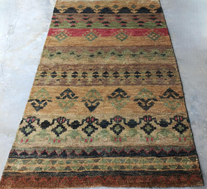 Handmade 100% Jute Area Rug Traditional Floral Pattern Decorative Floor <b>Carpet</b> for Living Room Bedroom Home Decor - Product Image 4