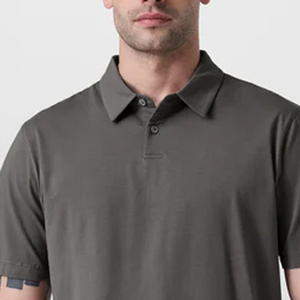 OEM Service Design Men T Shirt With Turn <b>Down</b> Collar Outdoor Design 2026 Men Fashionable Casual T Shirt Relaxed Fit Street Style - Product Image 2