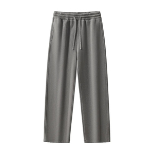 OEM ODM Men Women Sweatpants <b>Elastic</b> Waist Drawstring Loose Straight Leg Joggers Manufacturer Supplier - Product Image 5