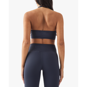 Soutien-gorge de sport personnalisé à col en V torsadé, push-up, pour l'exercice, la gym, le yoga, le fitness, haut de gamme, à maintien élevé, dos nu, style halter, pour femme - Product Image 3