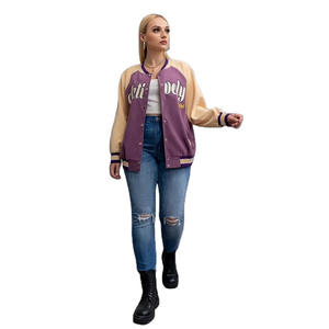 2026 Autumn Winter Men's Student Long-Sleeved Baseball Uniform <b>Jackets</b> Canvas Outer Wear with Embroidered Letters Stand Collar - Product Image 3