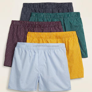 Boxers pour hommes en tissu tissé, taille mi-haute, élasthanne, polyamide, imprimé doux, sous-vêtements de luxe en matériau recyclé - Product Image 5