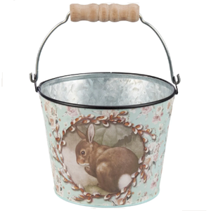 Pot de fleurs décoratif de style ferme, taille moyenne, en zinc, pièce unique, argenté, pour plantes aromatiques, en métal, vente personnalisée de pots en zinc - Product Image 6