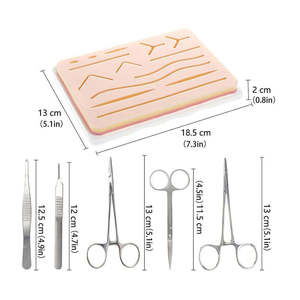 Kit d'entraînement à la suture avec grand coussin en silicone pour étudiants en médecine, personnalisable avec certification pour la chirurgie plastique - Product Image 4