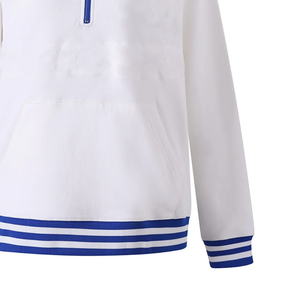 Sudadera de Forro Polar con Cierre de Cremallera Personalizada en Color Blanco Sigma para Compradores Mayoristas, Suministro OEM, Ropa al por Mayor con Precios de Mayoreo - Product Image 2