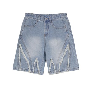 Pantalones Cortos de Mezclilla Casuales para Hombre de Alta Calidad RELEVO INDUSTRIES, Hechos a Medida en Fábrica, 100% Algodón, Cintura Elástica, Transpirables - Product Image 2