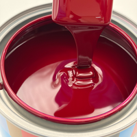 Peinture automobile polyuréthane 2K rouge violet, résistante aux rayures, en spray pour atelier de réparation de carrosserie, revêtement à haute adhérence