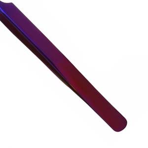 แหนบตัดขนตา Morje Surgical Precision คุณภาพสูง ผลิตจากสแตนเลสสตีล ขนาด 10 มม. ปลายเรียบ ปรับแต่งได้ สีม่วงไล่เฉดสีน้ำเงิน - Product Image 2