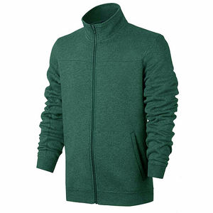 Conjunto Deportivo Unisex Verde, Manga Larga, Cierre Frontal con Cremallera, Color Sólido, Ropa Casual, Transpirable, Algodón, Estilo Otoñal, Corte Regular - Product Image 6