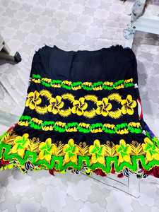 Plus Size Black A-Line <b>Skirt</b> Bohemian Floral Embroidery Natural Waist Women'<b>s</b> Mumu Dress Lava Lava Aroha Printed <b>Skirts</b> - Product Image 5