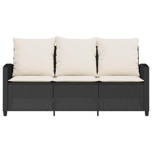 Sofá de Jardín Blanco Crema y Negro, Elegante Conjunto de Muebles de Jardín para Exteriores - Product Image 6
