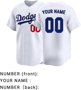 Camiseta de Béisbol Personalizada con Cualquier Nombre y Número en la Parte Delantera y Trasera para Adultos Unisex - Secado Rápido - Product Image 2