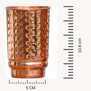 Elegant Durable Classic Hammered Large Capacity Portable Pure Copper Tumblers Set Handle Premium Quality Eco-Friendly <b>Drinkware</b> - Product Image 2