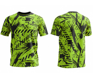 เสื้อยืดแบบซับลิเมชั่น จำหน่ายจำนวนมาก รับพิมพ์ลายตามสั่ง บริการ OEM |   ไซส์ผู้ชาย ผู้หญิง และเยาวชน |   ชุดกีฬาฝึกซ้อมน้ำหนักเบา แห้งเร็ว - Product Image 1