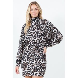 Abito casual con stampa leopardata Margaret, comodo ed elegante vestito in maglia - Product Image 2