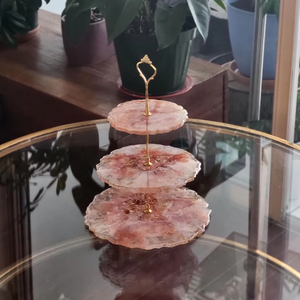 Proveedor Indio Vende Soporte Redondo para Tartas de Resina de Acacia de Excelente Calidad, Ideal para Bodas - Product Image 1