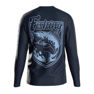 Sudadera de Pesca Personalizada al por Mayor para Hombre, 100% Poliéster, UPF50+, Secado Rápido, Sublimación, Manga Larga - Product Image 2