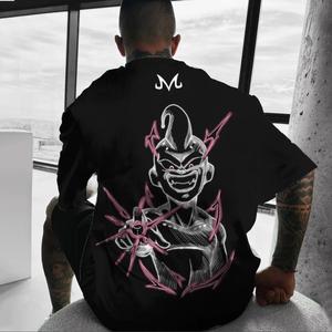 เสื้อยืดผู้ชายผ้าฝ้าย/ใยไผ่รุ่นใหม่ล่าสุดจากปากีสถาน OEM เสื้อยืดพิมพ์ลายอนิเมะสำหรับผู้ชาย ผู้หญิง คู่รัก เสื้อยืดทรงหลวม ชุดเสื้อผ้าอนิเมะ - Product Image 3