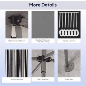 Gray Pop-Up <b>Canopy</b> <b>Tent</b> - Product Image 4
