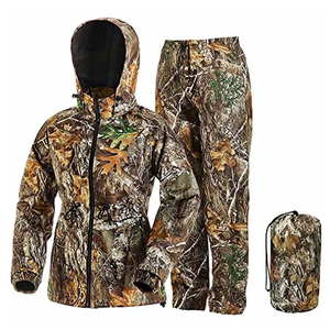 Veste polaire imperméable et ensemble de tenue de chasse pour femme, camouflage biomimétique jungle, pour la chasse aux oiseaux aquatiques et en montagne - Product Image 1