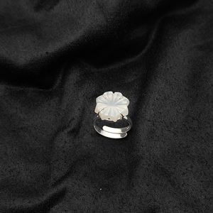 Custom <b>Adjustable</b> Flower Carved Moonstone <b>Ring</b> Sterling <b>Silver</b> Band <b>Rings</b> Jewelry Wholesale Boho <b>Rings</b> - Product Image 5