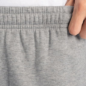 Pantalon de jogging décontracté pour homme en coton gris, taille élastique avec cordon de serrage, respirant et léger, idéal pour l'été - Product Image 3
