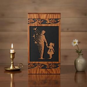 Urna Funeraria de Madera Hecha a Mano, Caja Conmemorativa Grabada con Láser - Product Image 3