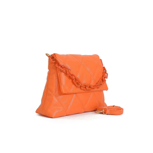 Stylish Women's Handbag with Quilted Diamond Design Durable Genuine Leather Chain Decoration Large Capacity for All Essentials - Product Image 5