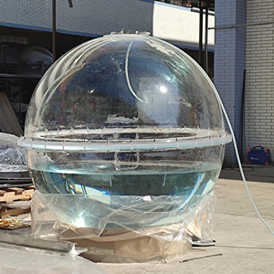Tanque de agua esférico transparente de acrílico personalizado de fábrica con tapa para exhibición de peces/bolas de agua - Product Image 2