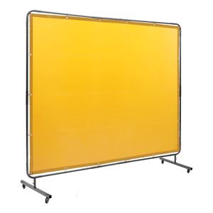 Professionale 6 'X 8' schermo per tenda industriale per saldatura industriale rotella girevole 4 in vinile resistente alla fiamma (2 forniture per saldatura - Product Image 1