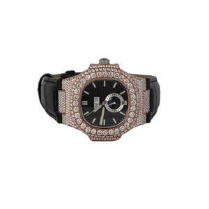 นาฬิกาโครโนกราฟเพชรมอยส์ซาไนต์สุดหรูสำหรับผู้ชายฮิปฮอปกับสแตนเลสและ VVS ชัดเจนแฟนซี - Product Image 1