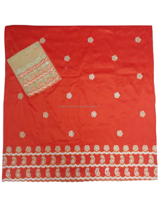 Última Tendencia 2026: Tela Tafetán Nigeriana George con Bordado Floral para Ocasiones Especiales - Product Image 4