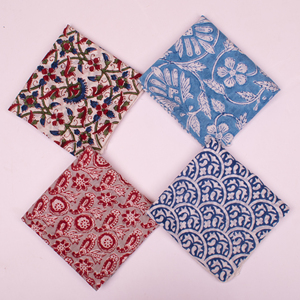 High Quality Cotton Block Print Bandana 21X21 Inches OEM Custom Pattern Factory Manufacturer and Supplier - Product Image 5